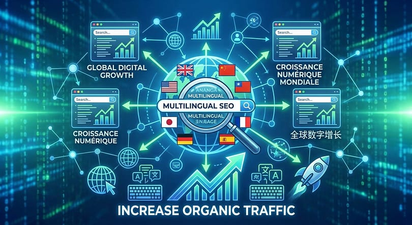 Illustration of Multilingual SEO: Drive Global Digital Growth and Increase Organic Traffic
